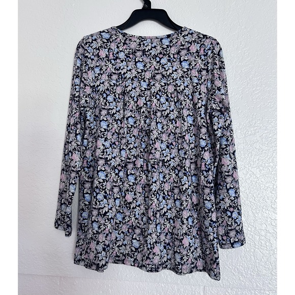 J. Jill Floral Long Sleeve Pleated Coquette Boho Women's Top Size XSP, GUC - Picture 6 of 12